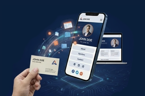 Turn your business card into a website